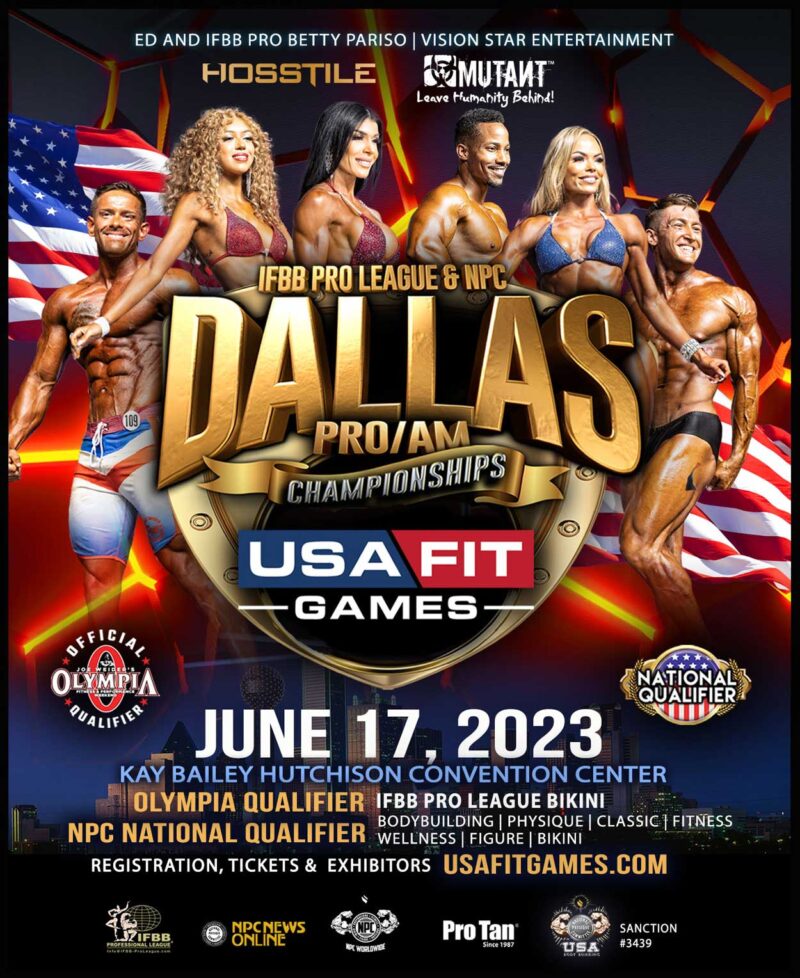 2023 IFBB Pro League & NPC Dallas Pro/Am Championships NPC USA Texas