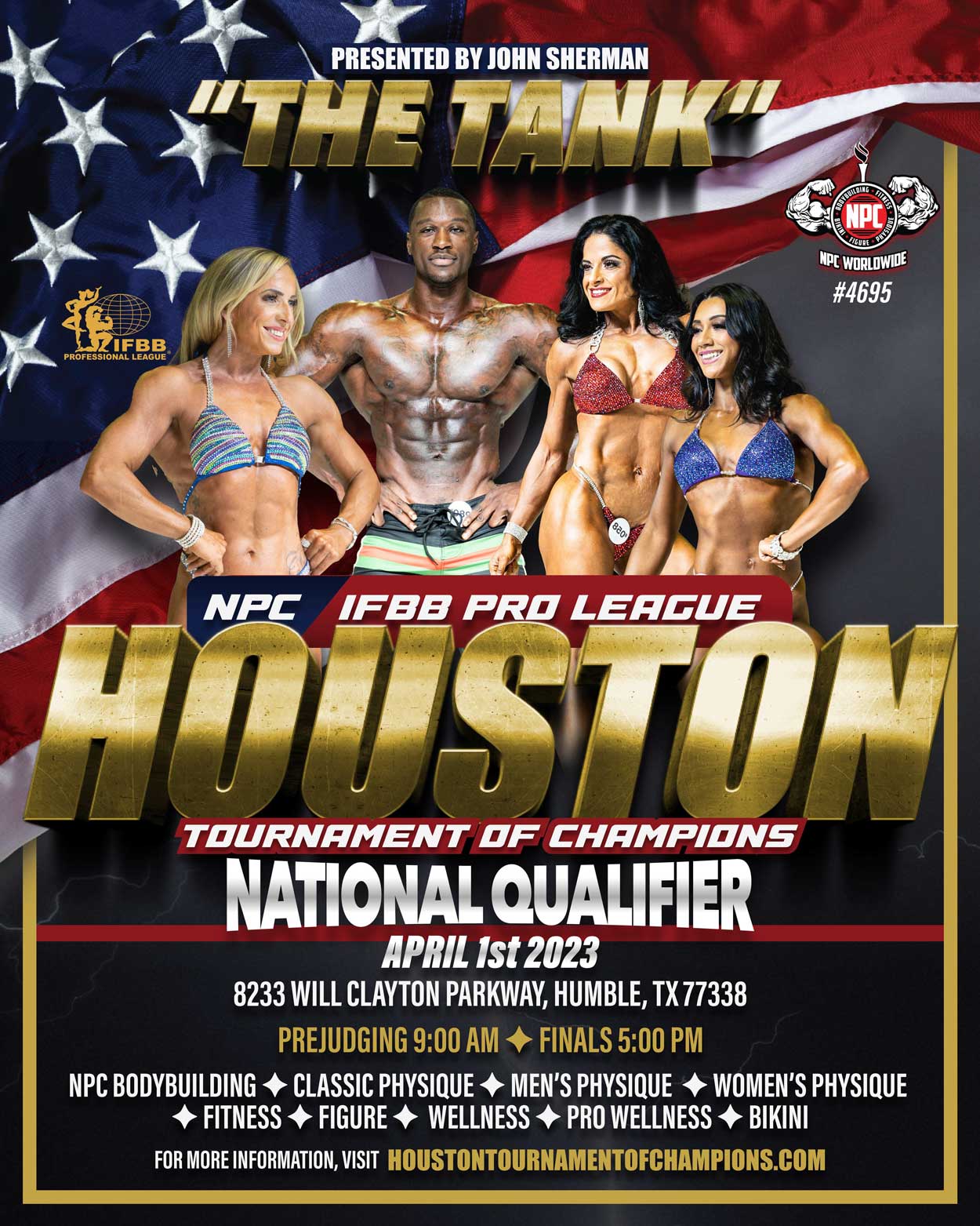 2023 IFBB Pro League & NPC Houston Tournament of Champions NPC USA Texas