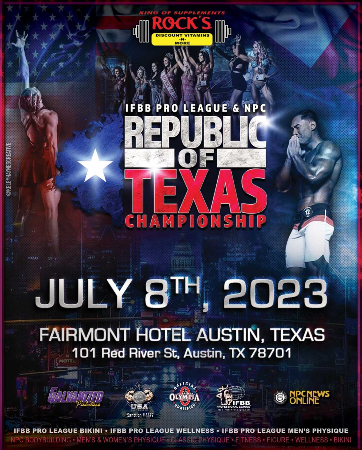 2023 IFBB Pro League & NPC Republic of Texas Championships NPC USA Texas