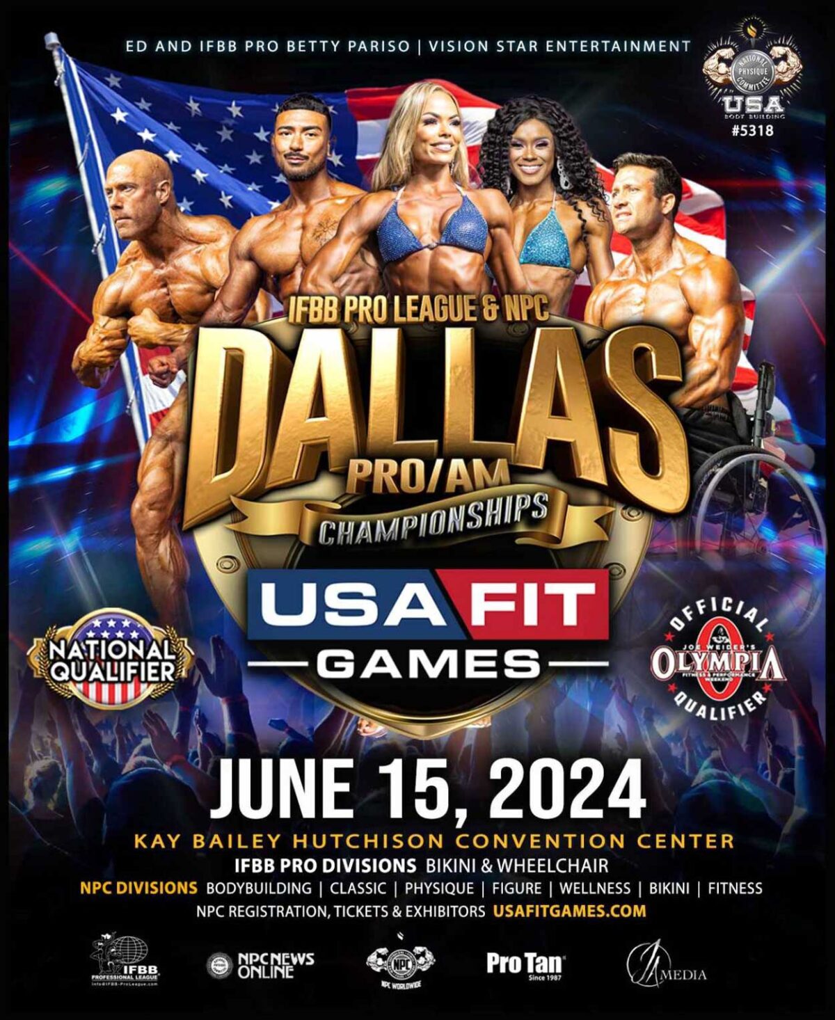 2024 IFBB Pro League & NPC Dallas Pro/Am Championships NPC USA Texas